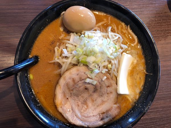「百年味噌ラーメン味玉」@マルキン本舗 宮野木店の写真