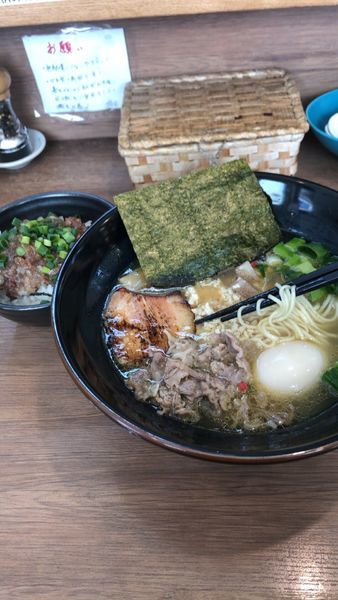 「極塩SOBA＋牛スジごはん」@麺家 Shumen Doushiの写真
