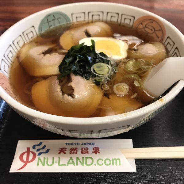 「チャーシューメン（￥650）※」@黒湯天然温泉ヌーランド さがみゆの写真