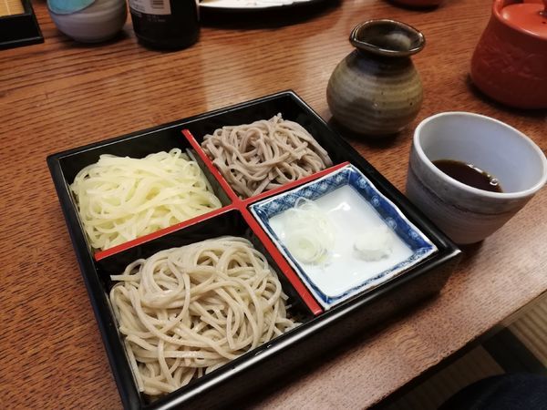 「三色蕎麦」@そば処 和邑の写真