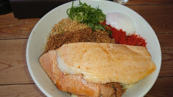 「特製汁なし担々麺大盛(1100円)+ミニライス(50円)」@自家製麺 てんかの写真