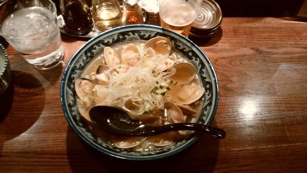 「はまぐりラーメン¥980-＋生¥420-」@和風楽麺 四代目 ひのでやの写真