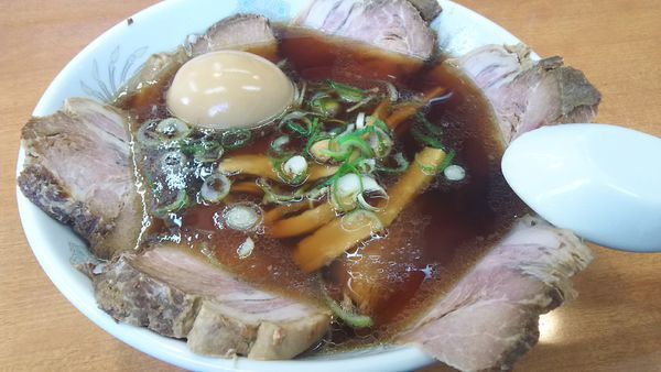 「チャーシュー麺￥９５０+味玉￥１００+餃子￥３００」@尾道ラーメン 正ちゃんの写真