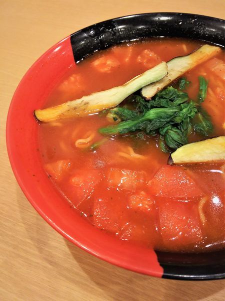 「トマトラーメン¥600」@天然温泉 七福の湯 前橋店の写真