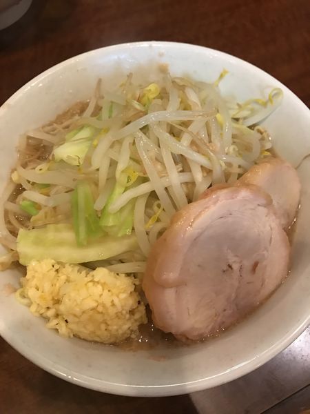 「小ラーメン にんにく 野菜」@ラーメン どんの写真