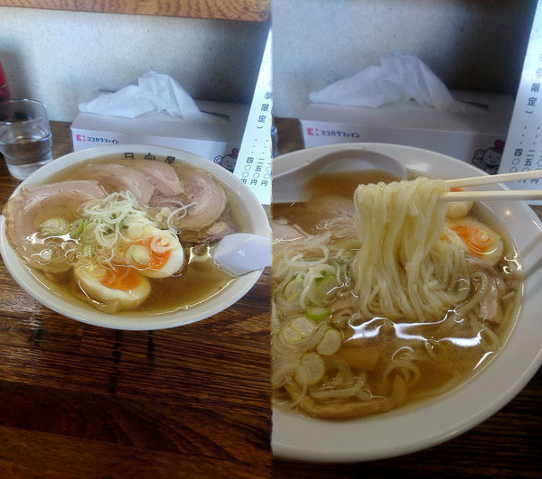 「『チャーシューメン+煮たまご(￥850+100)』」@青竹手打ちラーメン 日向屋の写真