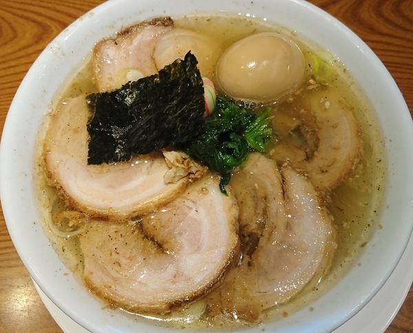 「チャーシュー＆味玉らぁめん（塩）￥1150」@らぁめん 生姜は文化。の写真