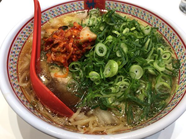 「ネギキムチラーメン」@どうとんぼり神座 エキマルシェ新大阪店の写真