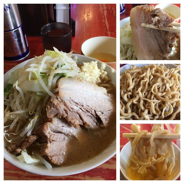 「小ラーメン 750円、生たまご 50円」@ラーメン二郎 会津若松駅前店の写真