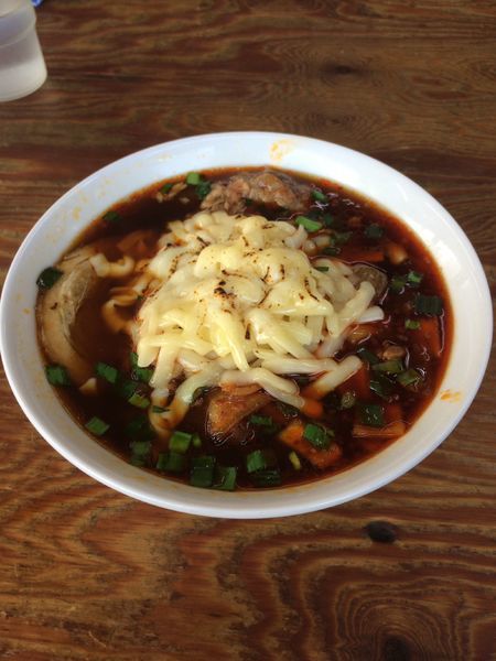 「チーズ並ランラーメン880円」@餃子の並商 都賀店の写真