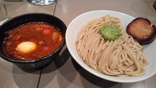 「海老トマトつけ麺全部入り 大盛」@つけ麺 五ノ神製作所の写真