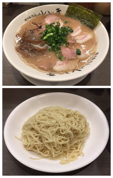 「ちゃーしゅーめん(バリカタ)＋替玉(ヤワ)」@博多長浜らーめん いっきの写真