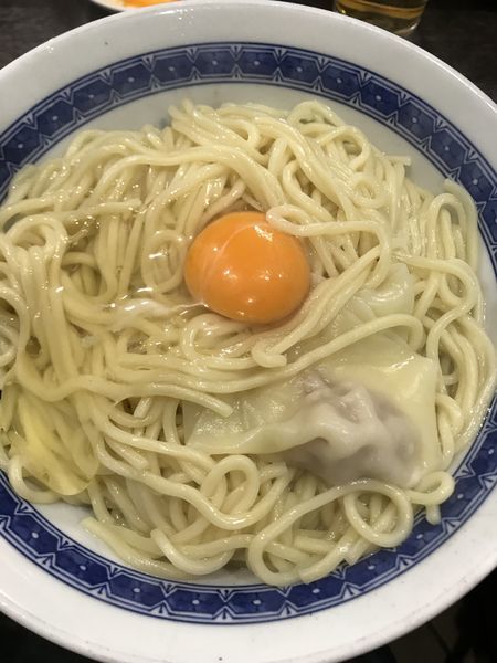 「塩油そば、生卵」@中華そば べんてんの写真
