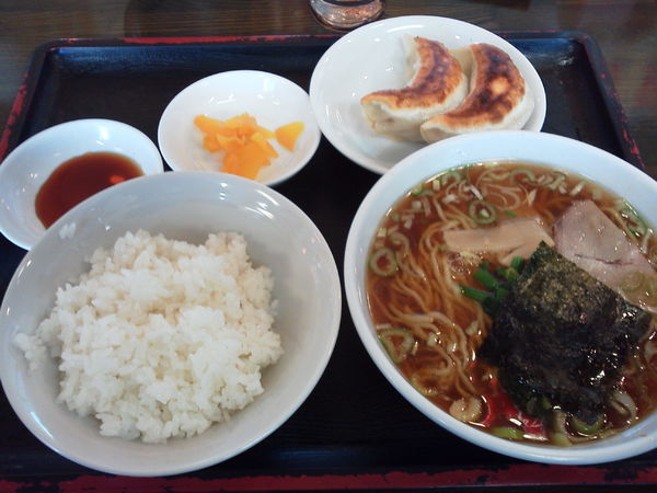 「ミニラー460+餃子2個220+半ラ170=850円」@南京亭 新所沢店の写真