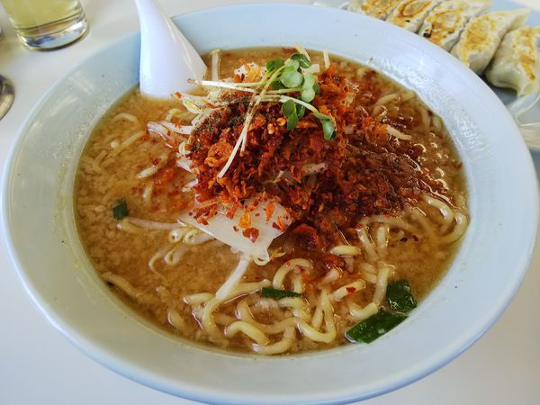 「【限定？】やみつき（みそ）　＋餃子：１０円サービス券」@くるまやラーメン 松本渚店の写真