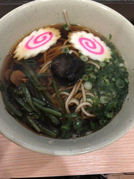 「山菜そば」@名代 箱根そば 新松田店の写真