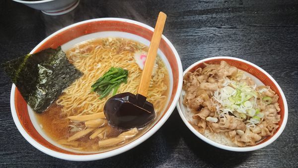 「Bセット880円+大盛150円」@中華そば 浜田屋 本店の写真