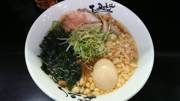 「店主気紛れ突発限定 天かけラーメン 300円」@麺屋 丈六の写真