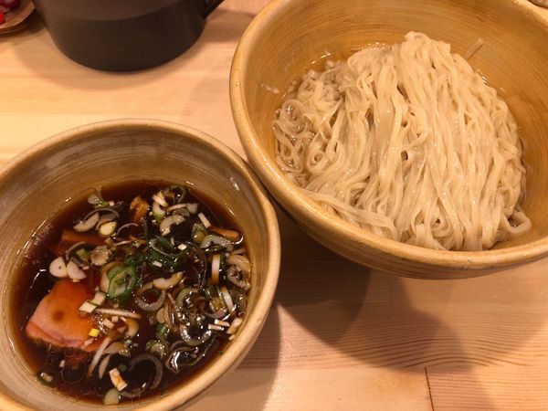「鰹昆布出汁醤油つけ麺 850円」@迂直の写真