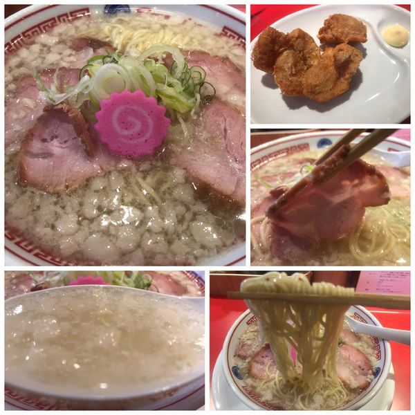 「ラーメン830円 こってり 唐揚げ 180円」@ソラノイロ 池袋店の写真