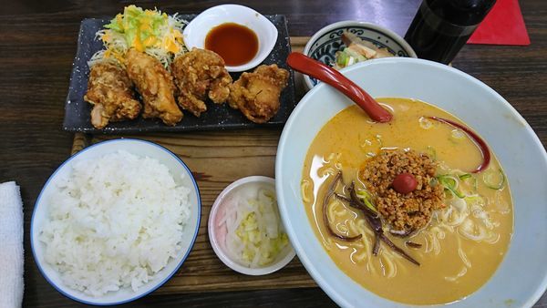 「担々麺 ランチセット」@次男坊ラーメン 鵜沼店の写真