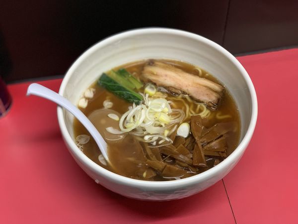 「玉子メンマ」@麺 えどやの写真