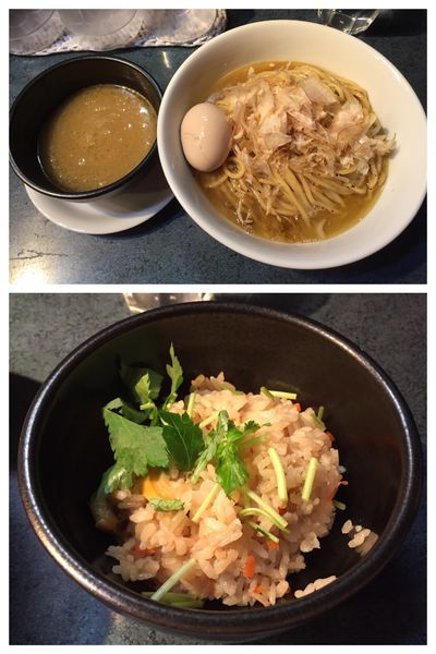 「白湯まぜそば＋炊き込みご飯」@もとのともの写真