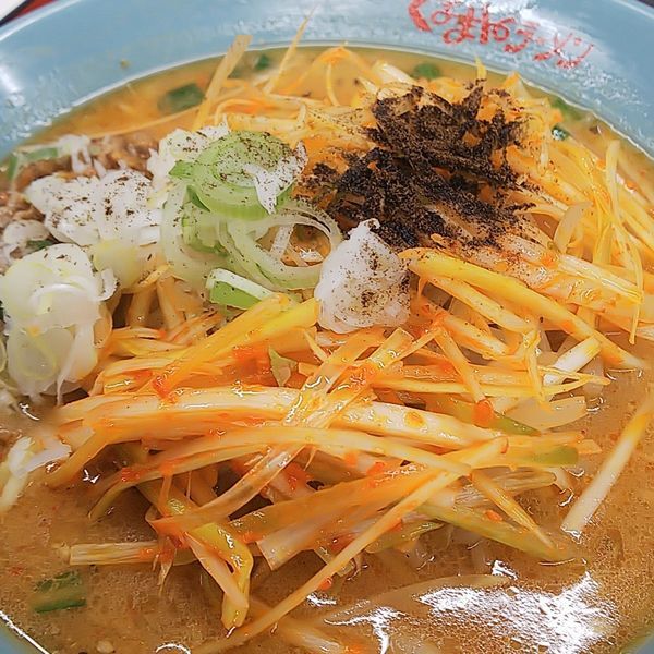 「ネギ味噌ラーメン山椒多め＋納豆」@くるまやラーメン 東村山店の写真