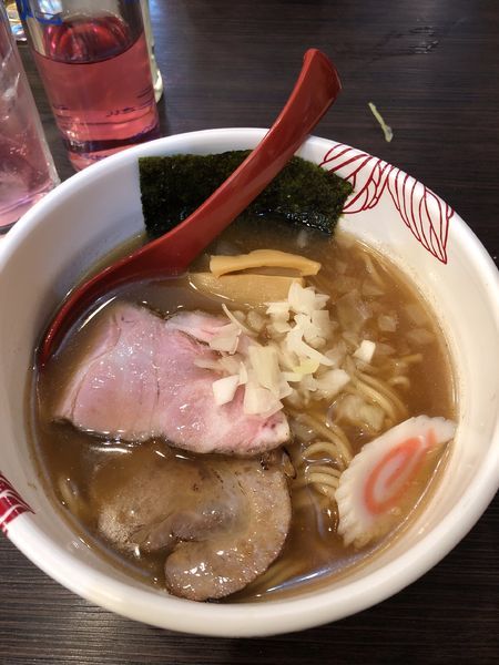 「【限定】あじ煮干しの鶏白湯」@麺処 あす花の写真