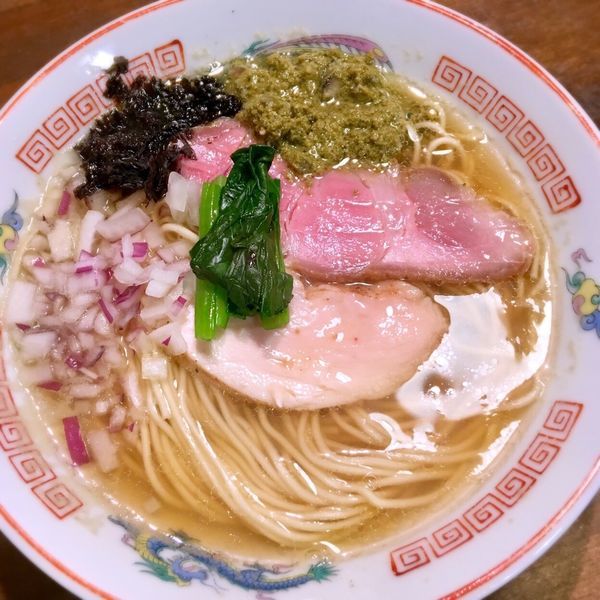 「煮干し牡蠣そば。¥900。」@CLAM＆BONITO貝節麺RAIKの写真