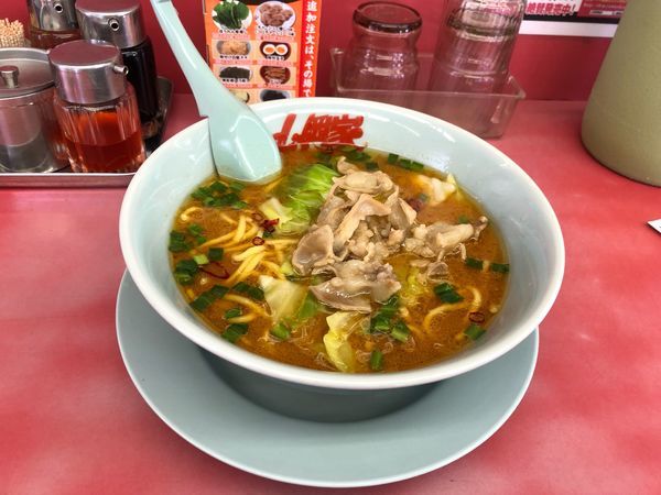 「牛もつ味噌ラーメン  900円」@ラーメン山岡家 瑞穂店の写真