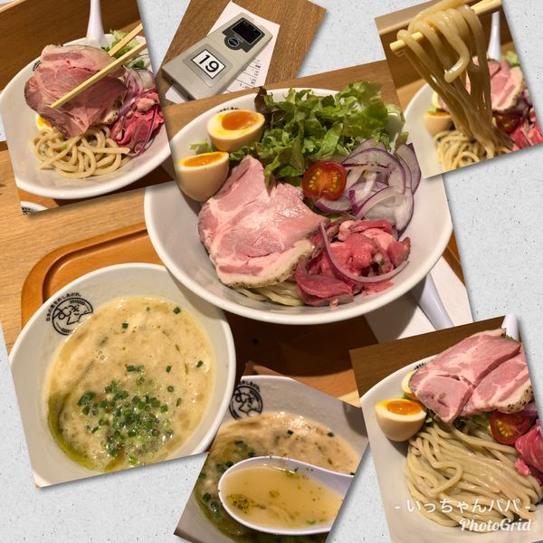 「HandicraftWorksプレミアム鶏つけ大1200円」@むぎくらべの写真