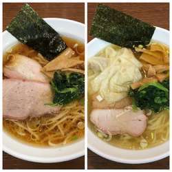 醤油ラーメン+塩ラーメン