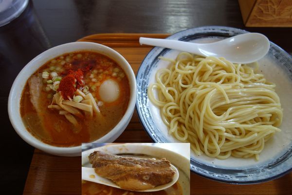 「特製濃厚つけ麺　辛味入り」@らーめん 三福の写真