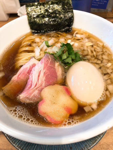 「煮干しソバ ¥750＋煮玉子 ¥100」@中華ソバ 篤々 TOKU-TOKUの写真