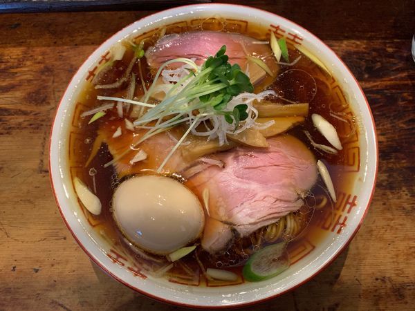 「味玉中華そば930円、煮干しそば830円」@中華そば しば田の写真