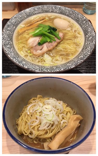 「端麗味玉塩らぁめん＋和え玉」@鶏らぁめん たけなかの写真