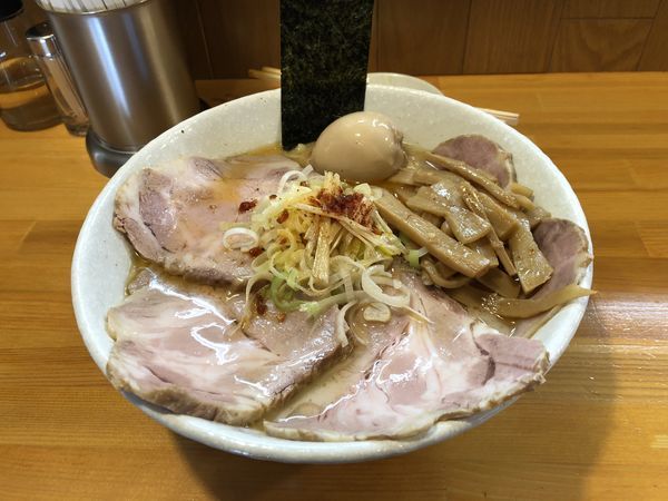 「塩ラーメン+チャーシュー+ビール」@麺屋 永太の写真