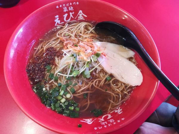 「海老そば」@海老そば専門店 築地 えび金の写真