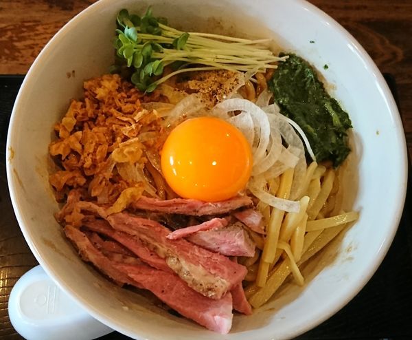 「ＪＪモッシュそば ￥700」@仮麺中(ぬちぐすい)の写真