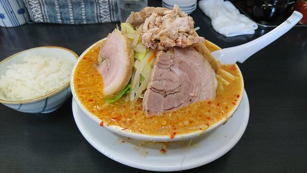 「野菜味噌チャーシュー」@萬馬軒 諏訪店の写真