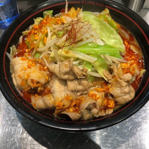 「くれないラーメン」@麺創研 紅 府中の写真