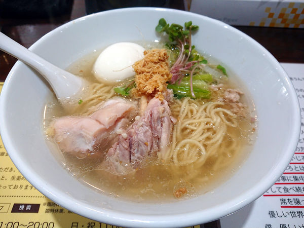 「塩生姜らー麺(生姜増し)」@塩生姜らー麺専門店MANNISHの写真