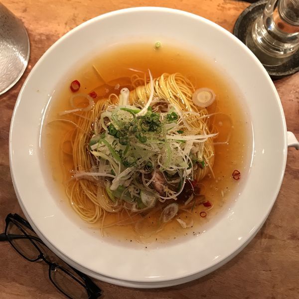 「葱油肉絲麺（ネギソバ）」@中華麺酒房 中華そば すずらんの写真