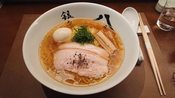 「特製中華そば1050+大盛100」@中華そば 銀座 八五の写真