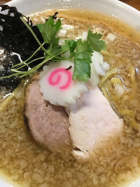 「【新メニュー】ナハハ塩煮干そば¥750」@中華そば ムタヒロ 大阪福島店の写真