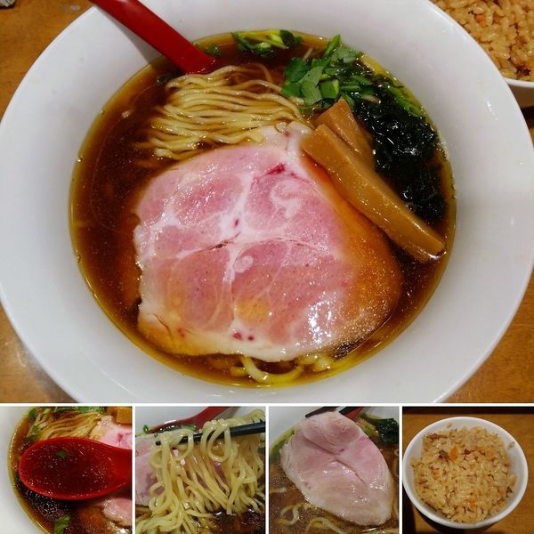 「６周年記念特別らーめん＋鮭五目ご飯＝1100円」@麺屋 紅の写真