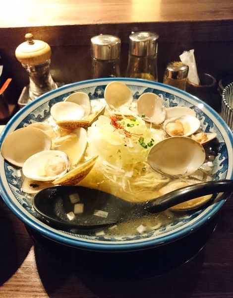 「はまぐりラーメン大盛 ミニ帆立ごはん」@和風楽麺 四代目 ひのでやの写真