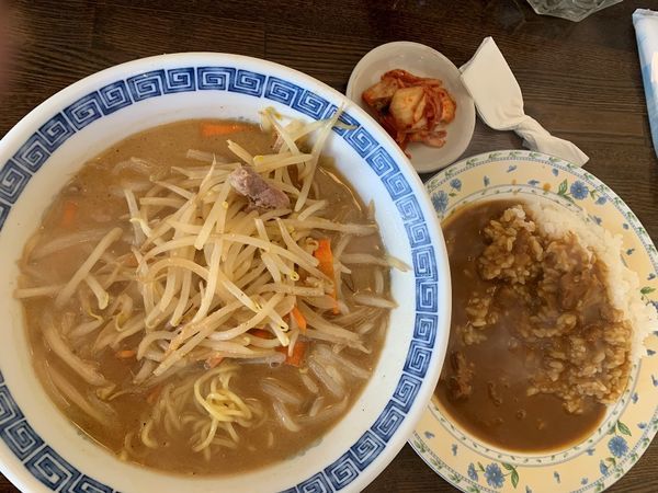 「みそラーメン＆ミニカレー（Ｃランチ）」@洋食 50BANの写真