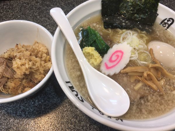 「極塩らーめん味玉850円」@Noodle Studio SYU 周の写真